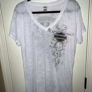Women’s Harley Davidson 2x Burnout Tee